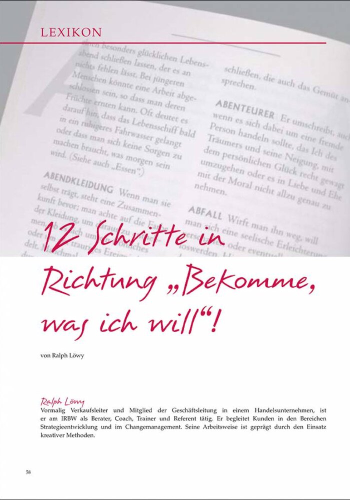 12 Schritte in Richtung „Bekomme, was ich will“!