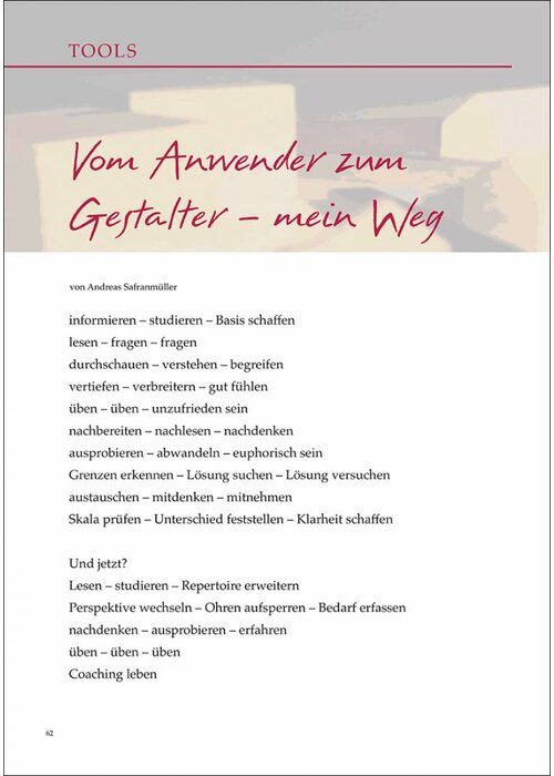 Vom Anwender zum Gestalter – mein Weg