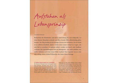 Aufstehen als Lebensprinzip