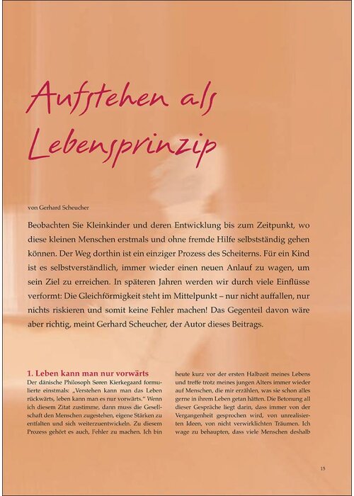 Aufstehen als Lebensprinzip