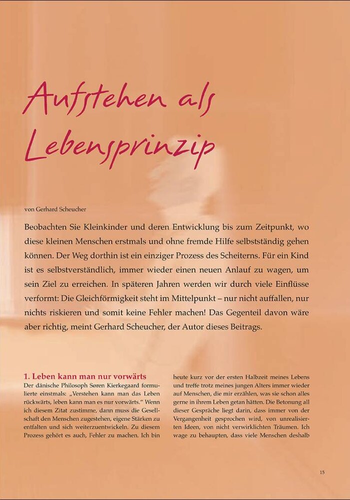 Aufstehen als Lebensprinzip