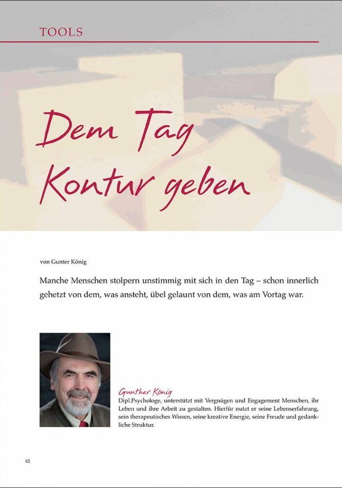 Dem Tag Kontur geben