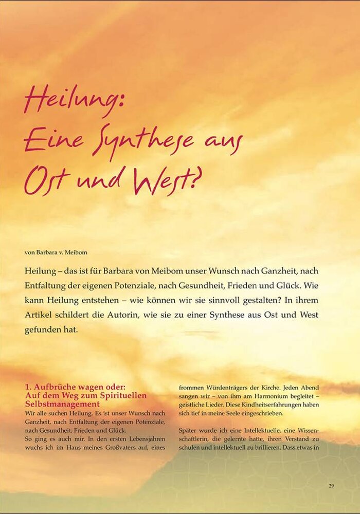 Heilung: Eine Synthese aus Ost und West?