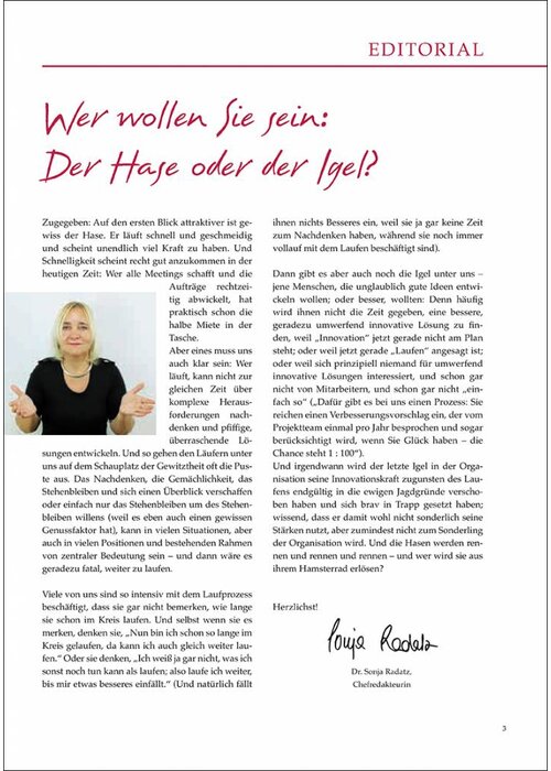 Was wollen Sie sein: Der Hase oder der Igel?