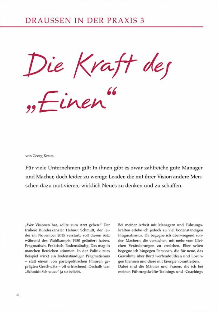 Die Kraft des "Einen"