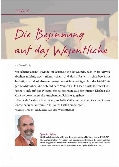 Die Besinnung auf das Wesentliche