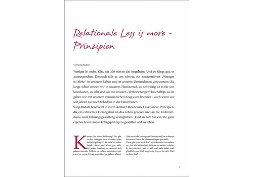 Relationale Less is more - Prinzipien