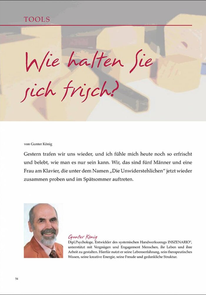 Wie halten Sie sich frisch?
