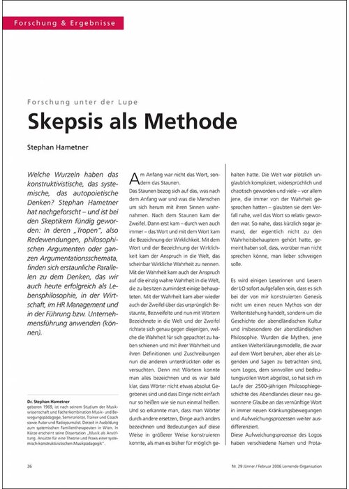 Skepsis als Methode