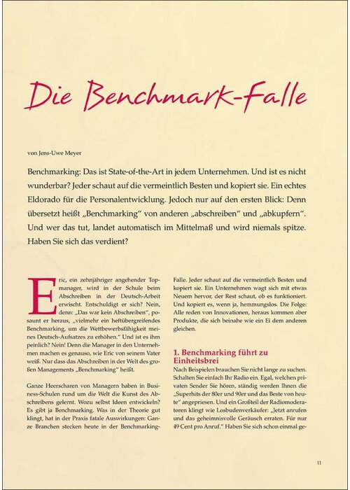 Die Benchmark-Falle