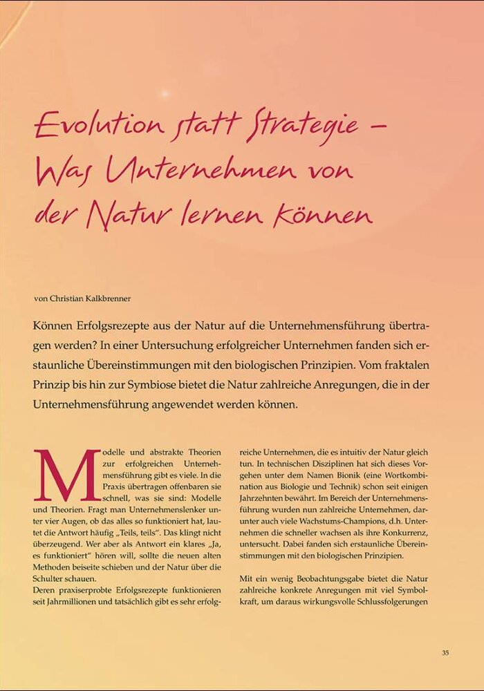 Evolution statt Strategie – Was Unternehmen von der Natur lernen können
