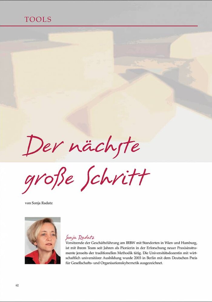 Der nächste große Schritt