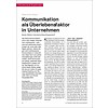 Kommunikation als Überlebensfaktor in Unternehmen