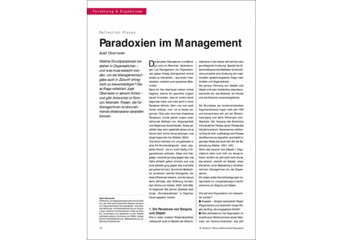 Paradoxien im Management