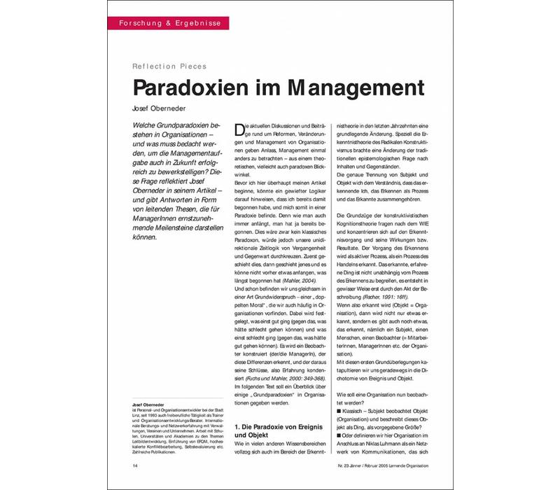 Paradoxien im Management