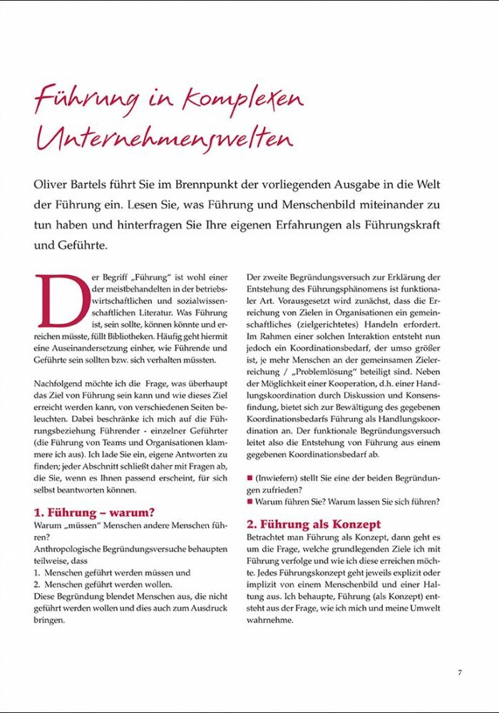 Führung in komplexen Unternehmenswelten