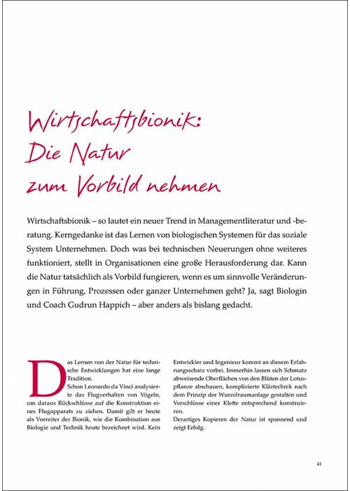 Wirtschaftsbionik: Die Natur zum Vorbild nehmen
