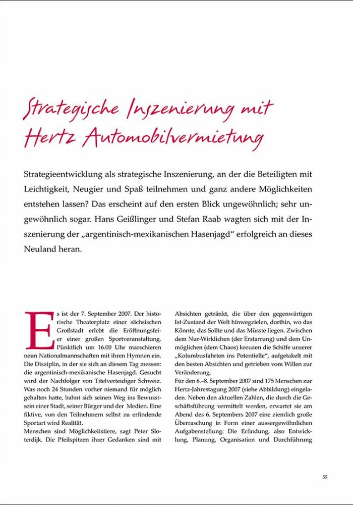 Strategische Inszenierung mit Hertz Automobilvermietung