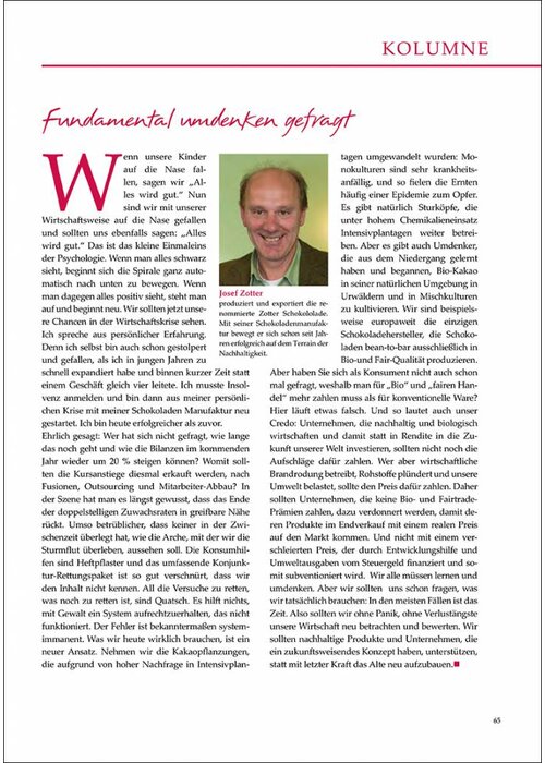 Fundamental umdenken gefragt