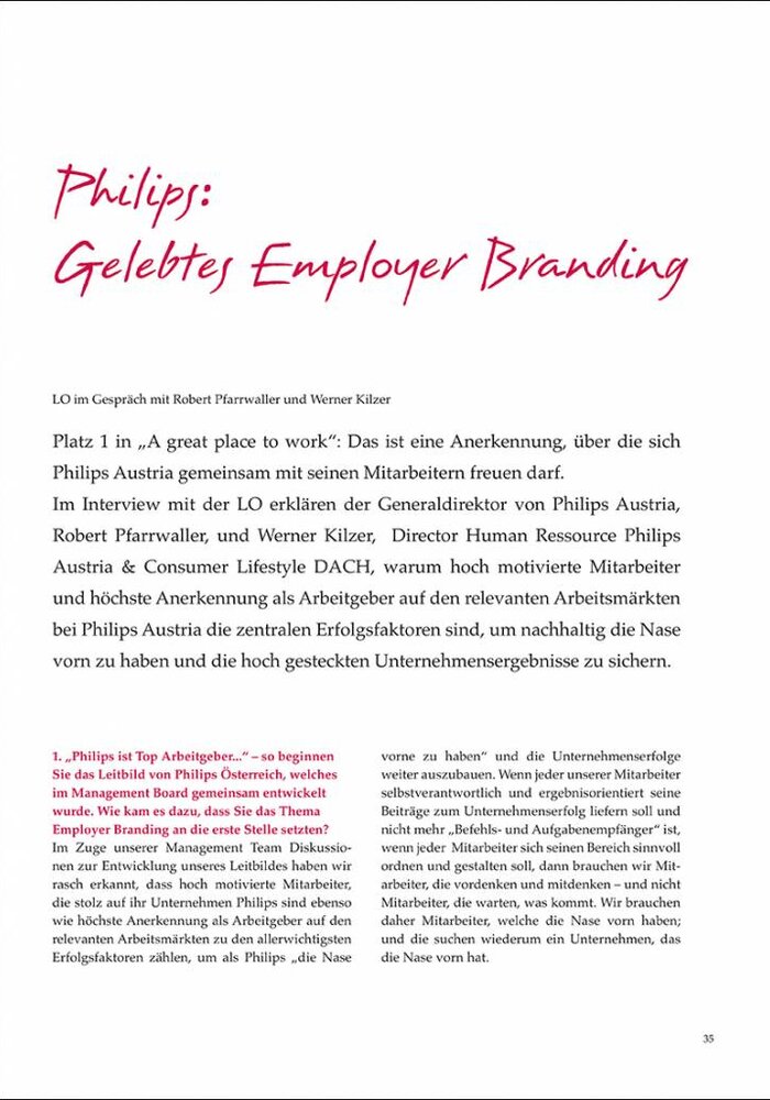 Philips: Gelebtes Employer Branding