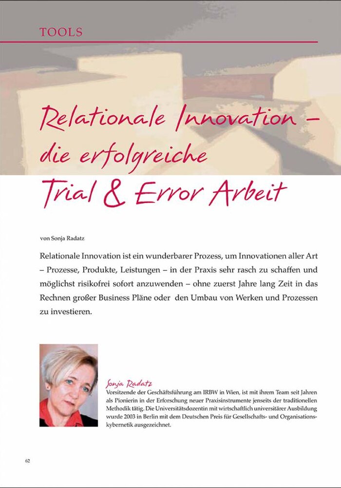 Relationale Innovation – die erfolgreiche Trial & Error Arbeit