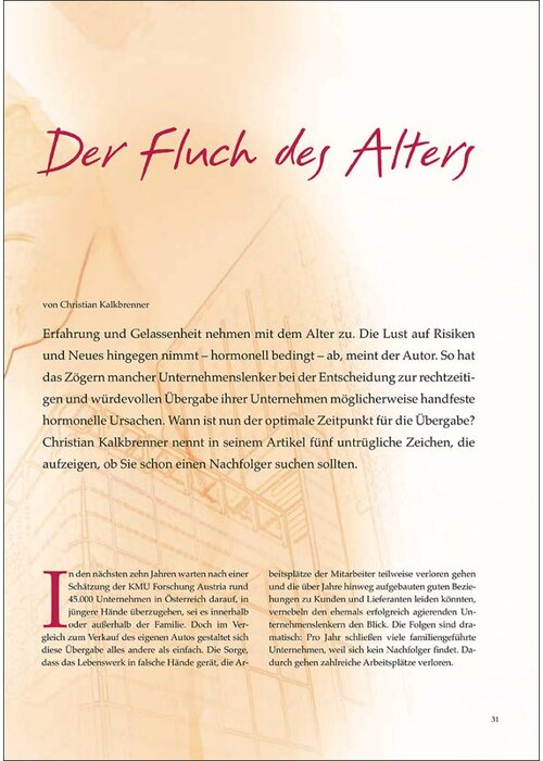 Der Fluch des Alters