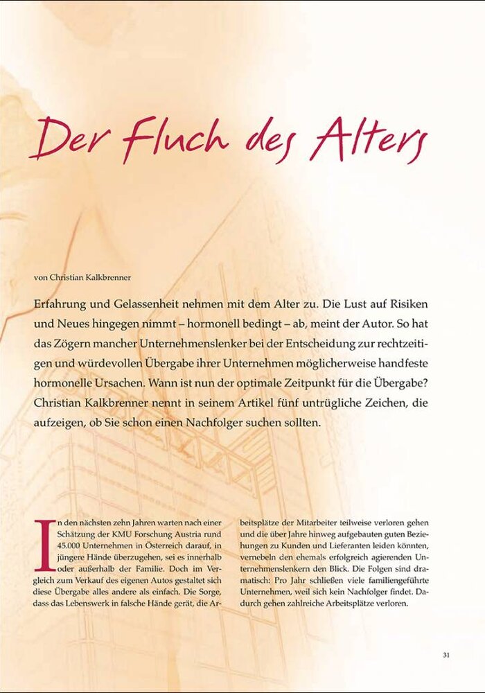 Der Fluch des Alters