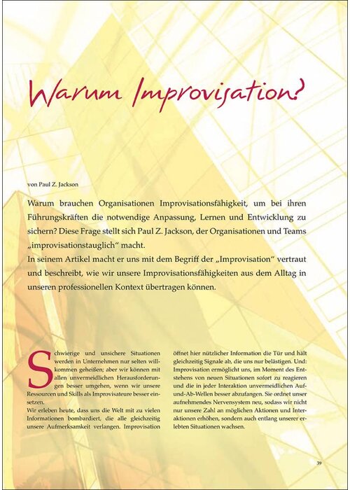 Warum Improvisation?