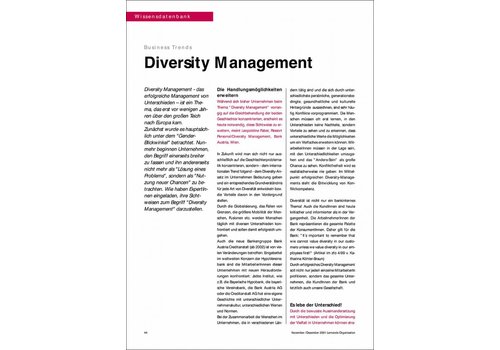 Diversity Management