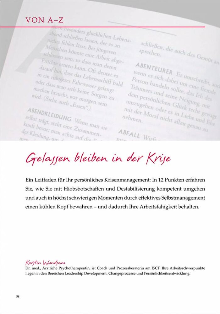 Gelassen bleiben in der Krise