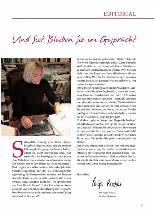 Und Sie? Bleiben Sie im Gespräch?