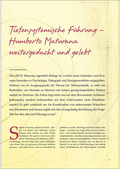 Tiefensystemische Führung - Humberto Maturana weitergedacht und gelebt
