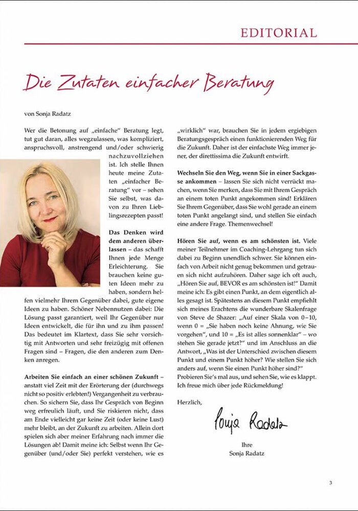 Die Zutaten einfacher Beratung