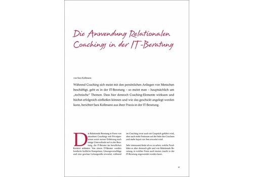 Die Anwendung Relationalen Coachings in der IT-Beratung