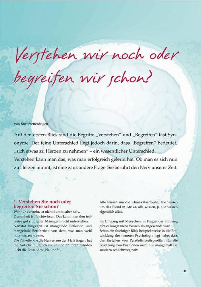 Verstehen wir noch oder begreifen wir schon?