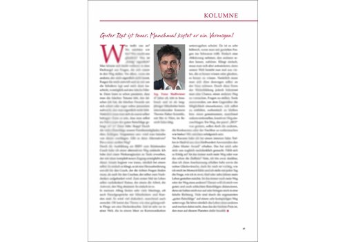 Guter Rat ist teuer. Manchmal kostet er ein Vermögen!