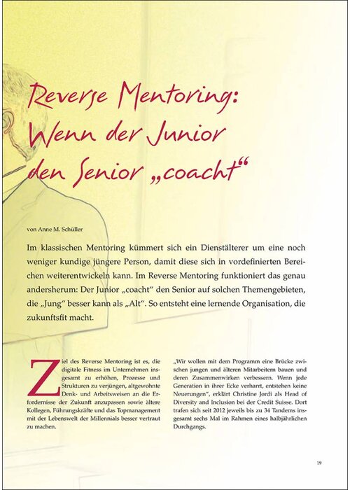 Reverse Mentoring: Wenn der Junior den Senior „coacht“