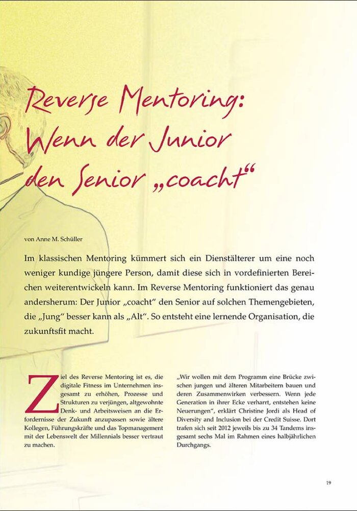 Reverse Mentoring: Wenn der Junior den Senior „coacht“