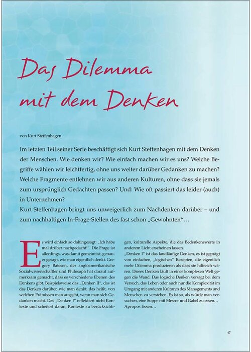 Das Dilemma mit dem Denken