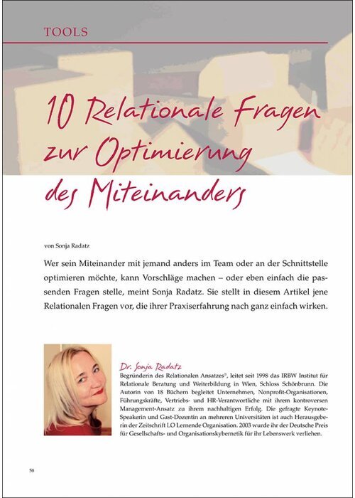 10 Relationale Fragen zur Optimierung des Miteinanders