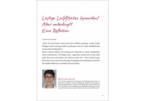 Lästige Lei(d)tsätze loswerden? Aber unbedingt! Eine Reflexion