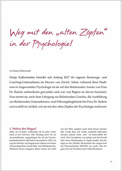 Weg mit den "alten Zöpfen" in der Psychologie!