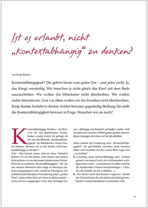 Ist es erlaubt, nicht "kontextabhängig" zu denken?