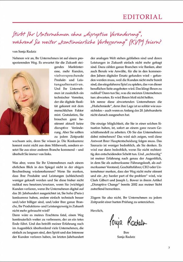 Stirbt Ihr Unternehmen ohne „disruptive Veränderung“, während Sie weiter „kontinuierliche Verbesserung“ (KVP) feiern?