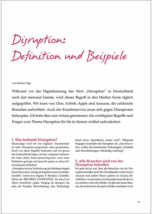Disruption: Definition und Beispiele