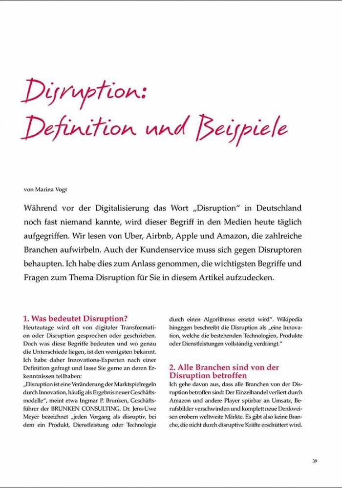 Disruption: Definition und Beispiele