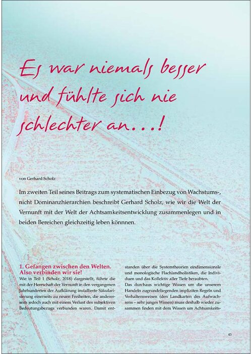 Es war niemals besser und fühlte sich nie schlechter an...!