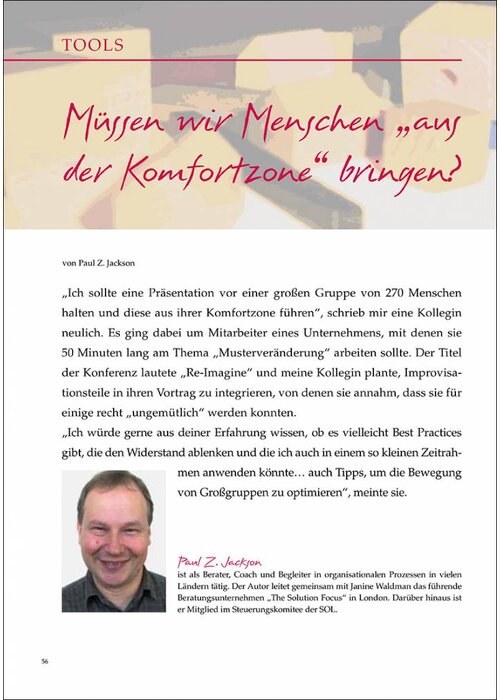 Müssen wir Menschen „aus der Komfortzone“ bringen?