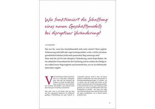 Wie funktioniert die Schaffung eines neuen Geschäftsmodells bei disruptiver Veränderung?