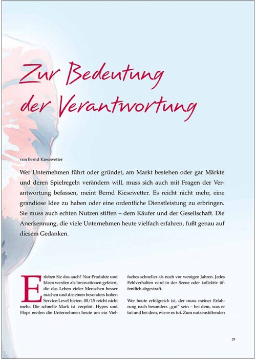 Zur Bedeutung der Verantwortung